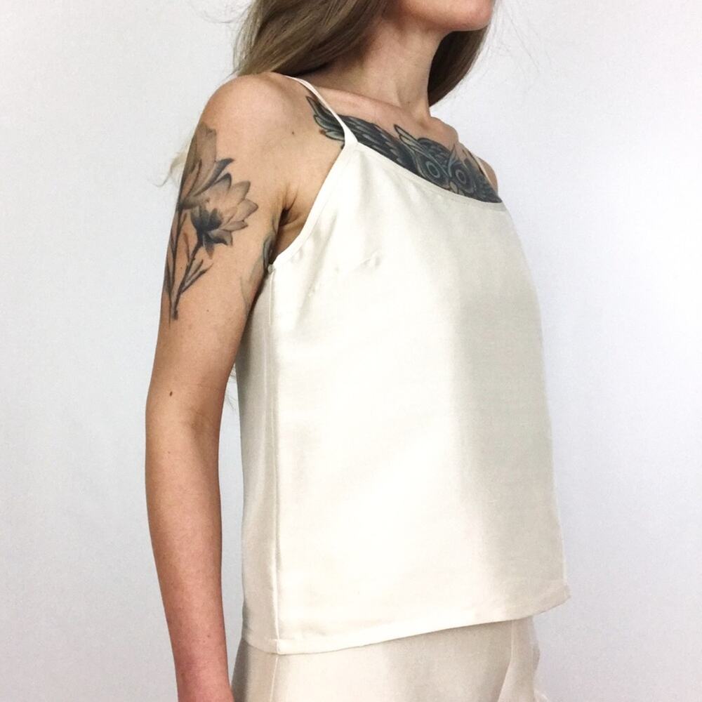 Vintage Pure Silk Pantsuit Coord Set - Picture 10 of 16